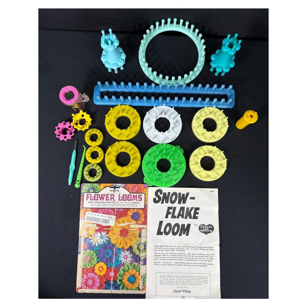 Vintage Flower Snowflake and Knitting Loom Bundle Studio Twelve Lisbeth Whiting